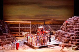 Scene from the opera L'elisir d'amore