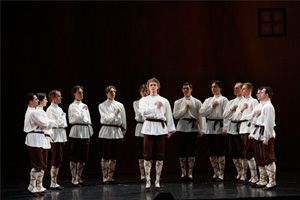 Scence from the ballet "Les Noces"