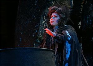 Larisa Diadkova as Ulrica in the opera <i>Un ballo in maschera</i>