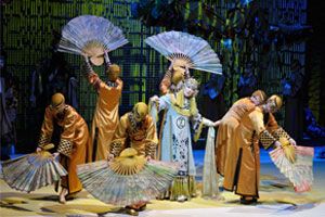 Scene from the opera Le Rossignol